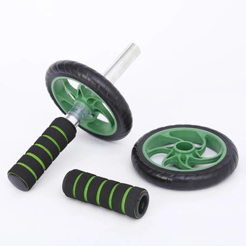 Abdominal Roller Wheels Ab Trainer with Knee Pad Core Workout Exercise Muscle Fitness Equipment Men Women for Home Office Gym Outdoors