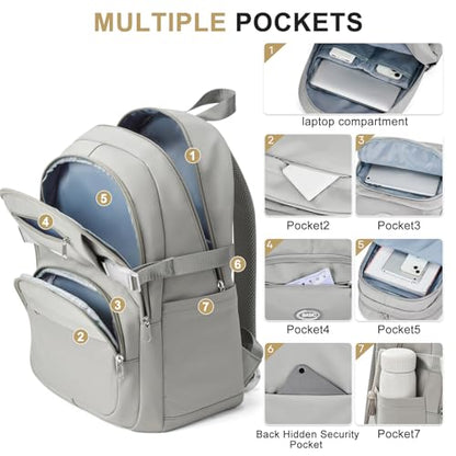 weradar Cute School Backpack For Teens Boys Girls,Simple Middle School Bag,Casual Daypacks Backpack With Lots Of Pockets,Aesthetic College Backpack For Women Men(Grey) - color: A5-grey