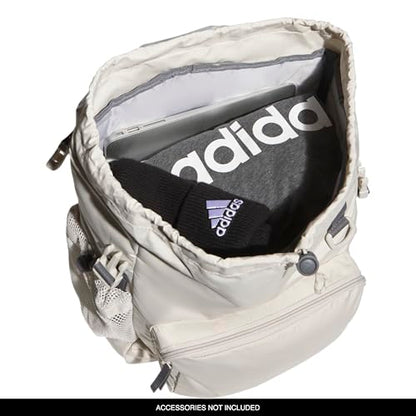 Saturday Sport Fashion Compact Small Size Backpack - color: Alumina Beige/Grey Four