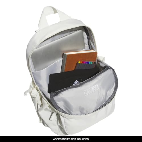 adidas Weekender Backpack – Small Lightweight Everyday Bag, 19L, Off White/1, OSFA - color: Off White/1