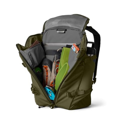 YETI Ranchero Backpack 22L, All-Day Utility Pack, Structured and Durable, Olive - color: Olive, size: 22L