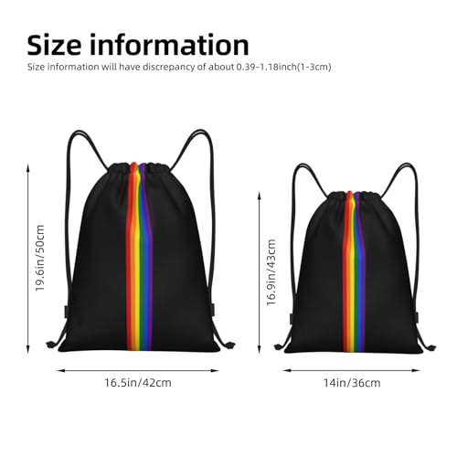 Rainbow Pride LGBT Drawstring Backpack Bag Sport Gym Dance Beach Travel Sackpack for Women Men - color: Lgbt_ddd00644
