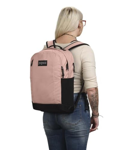 JanSport Inbound Pack – Large Main Compartment, Dual Water Bottle Pockets, and Dedicated 15-Inch Padded Laptop Pocket, Misty Rose - color: Misty Rose