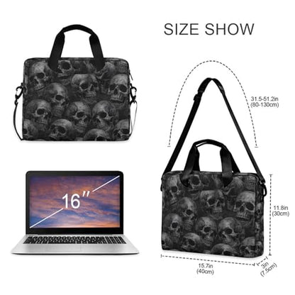 JIPONI Laptop Bag For Women Men, 15.6 16 IN Tote Work bags, Briefcase Messenger Computer Case 01 - color: Multi 6