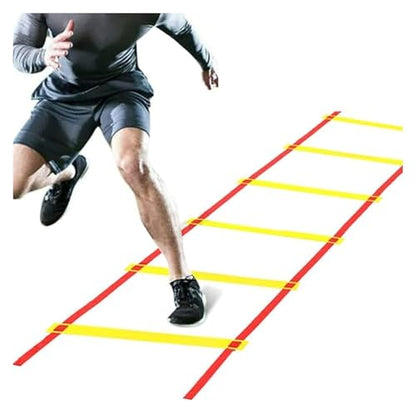 Agility Ladder, Speed Ladder, Cones Football Training Equipment, Speed Agility Set, for Indoor/Outdoor - size: 300cm