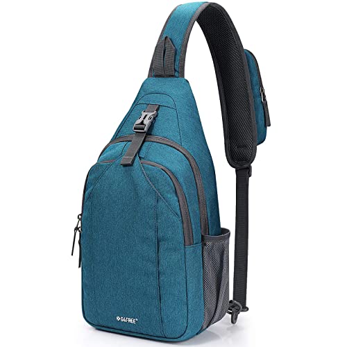 G4Free Sling Bag for Men and Women, RFID Blocking Crossbody Bag, Lightweight Sling Backpack for Travel, Hiking, Walking and Daily Use - color: Navy Blue