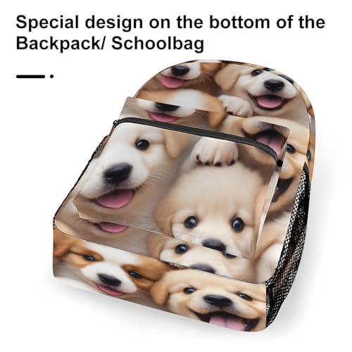 Casual Laptop Backpack for Women, Retriever Dog Lovers Large Backpack with Adjustable Strap Lightweight Book Bags Travel Hiking Daypack - color: Color(537)
