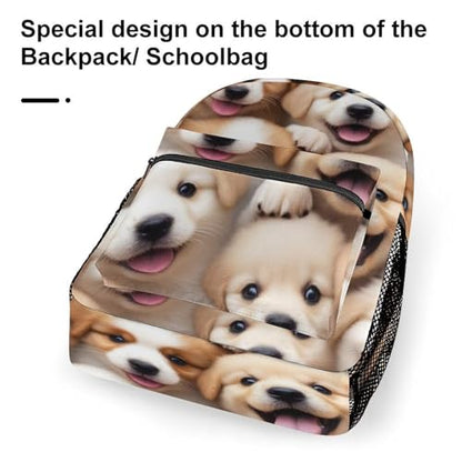 Casual Laptop Backpack for Women, Retriever Dog Lovers Large Backpack with Adjustable Strap Lightweight Book Bags Travel Hiking Daypack - color: Color(537)