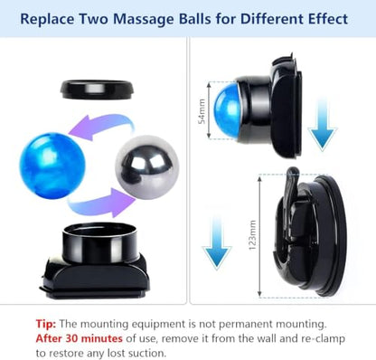 Mountable Massage Ball, 3 in 1 Muscle Recovery Massager, for Pain Relief, Myofascial Release, Knots, and Deep Tissue, Trigger Point Massage Therapy, Ideal Gifts for Loved Ones - style: 1 - Pack - Mountable Ball Kit