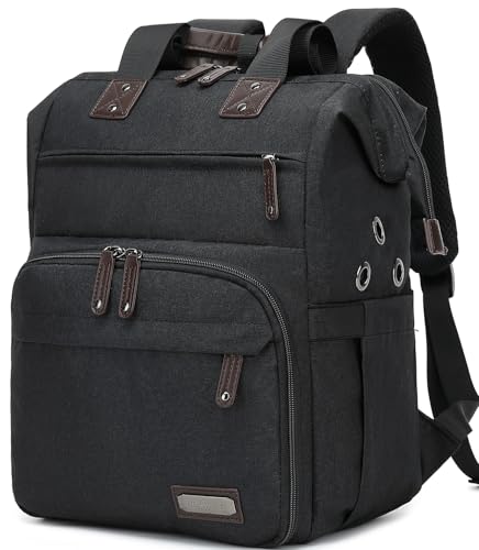 Knitting Bag Backpack Yarn Storage Organizer Travel Bag with USB Charging Port, Tote Bag Holder for Knitting Needles, Crochet Hooks, Accessories - Black - color: Black