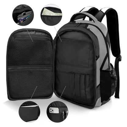 Volleyball Gray Black White Customized Waterproof Backpacks Shoulders Bags Daypacks - color: Muilti 14