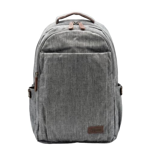 Travel Backpack Mens Business Laptop Bag with Multi-Pockets Minimalist Nylon Daypack Fits 16 Inch Notebook Casual Work Bag (GRY) - color: Gry