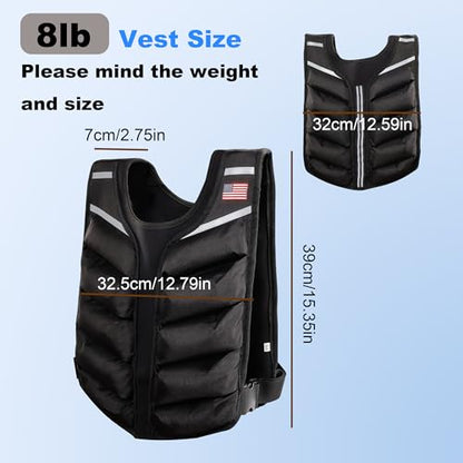 Weighted Vest for Men & Women Heavy Body Weight Vest for Home Workouts, Cardio & Strength Training