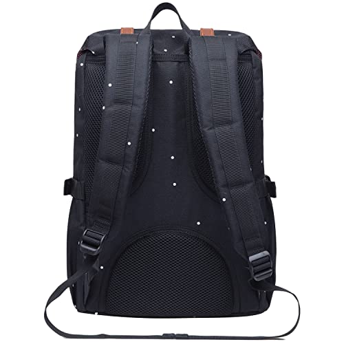 KAUKKO Laptop Outdoor Backpack, Traveling Rucksack Fits 15.6 Inch Laptop(5-7-Blackpoint) - color: 5-7blackpoint