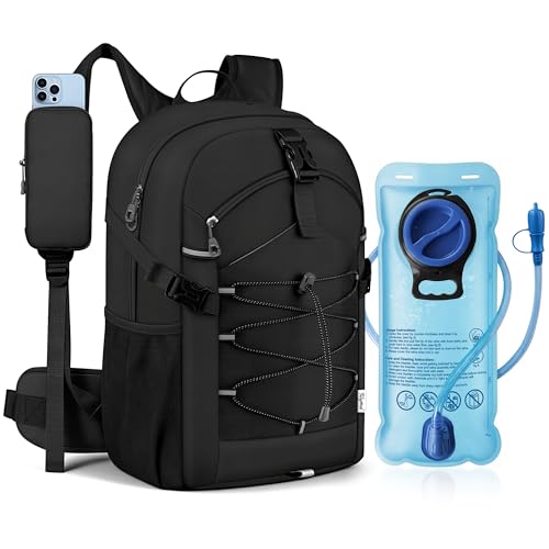 TILYMOL Hydration Hiking Backpack with 2L Water Bladder - Lightweight Waterproof Outdoor Camping Backpack/Water Backpack, Hiking Daypack with Hydration System for Hiking, Travel, Running, Biking