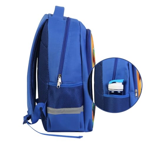 ZRENTAO Kids Backpack, 3D Reflective Cartoon, 600D Polyester & Dual Zippers, 17" Bookbag with Ergonomic Design for boys & girls age 6-18, Crocodile Space Style for school Children Kids - color: 23#crocodile