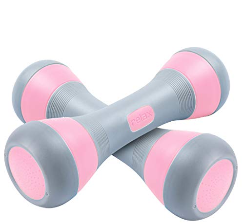 Nice C Adjustable Dumbbells Weights, Neoprene All-in-1 Options, Non-Slip, All-Purpose, Home, Gym, Office - style: Pink 4.5lb Pair