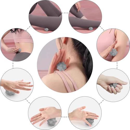 JIEJUNJI Massage Balls Set for Deep Tissue Muscle Relief, Trigger Point & Myofascial Release, Full Body Use for Back, Neck, Shoulder, Foot & Hip (Peanut Ball Set) - style: Peanut Ball Set