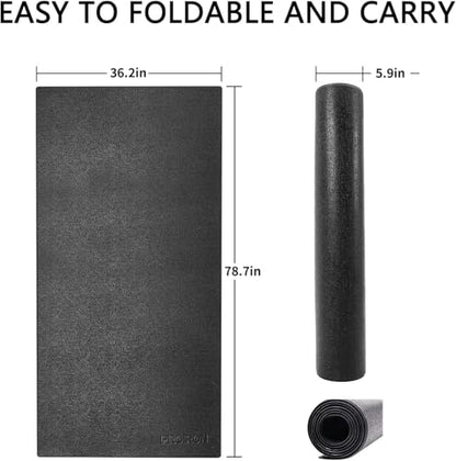 PROIRON Heavy Duty Exercise Equipment Mat, Treadmill Mat - 45"x32", 48"x24", 78"x36" - Floor Protector for Home Gym, Exercise Bike, Weight Bench, Rowing Machine, Cross Trainer - size: 78*36