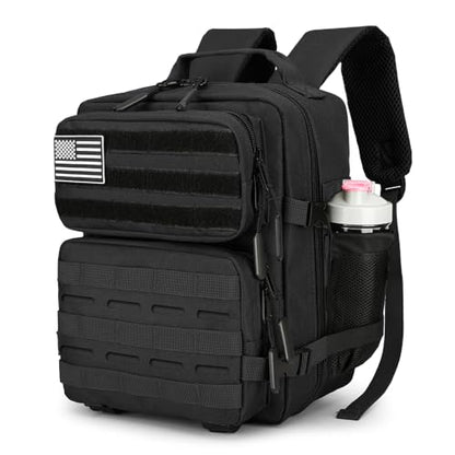 9L Mini Tactical Backpack for Men and Women Tactical Backpack Small for Hiking Small Tactical Bag Fitness Pack - color: Black