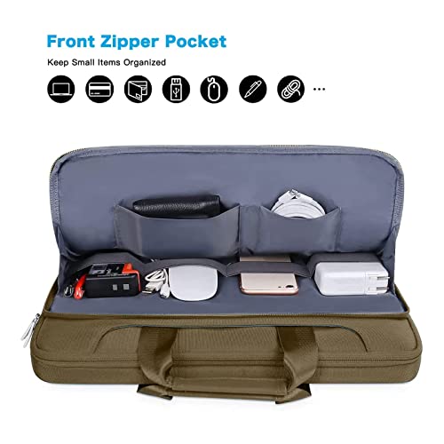 MOSISO 360 Protective Laptop Bag 13.3 inch, 13-14 inch Computer Bag Compatible with MacBook Air 13 inch/Pro 13 inch/Pro 14 inch,HP,Dell,Notebook, Laptop Carrying Case with Strap&Handle, Olive Yellow - color: Olive Yellow, size: 13.3 inch