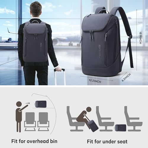 BANGE Commute backpack can hold 15.6 inch laptop,Flight approved carry on backpack for men and woman - color: Blue