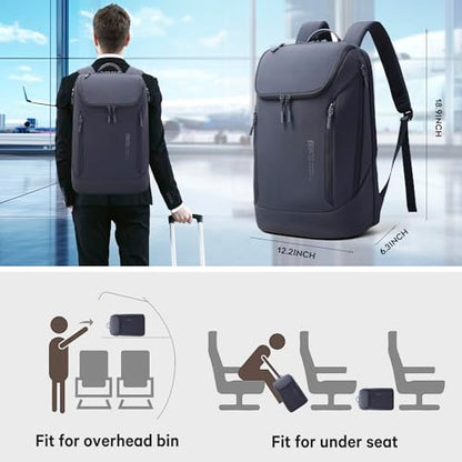 BANGE Commute backpack can hold 15.6 inch laptop,Flight approved carry on backpack for men and woman - color: Blue