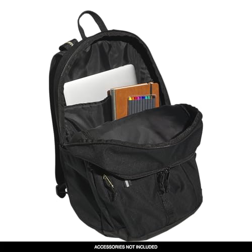 adidas Prime 7 Backpack for Laptop, School and Travel, 37L - color: Black/Gold Metallic/2