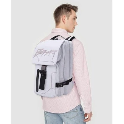 BESMART Hiking Outdoor Travel Backpack with Design, Water-Resistant Laptop Daypack Book Bag with Multi-Layer for Men & Woman (Light Grayish Blue) - color: Light Grayish Blue