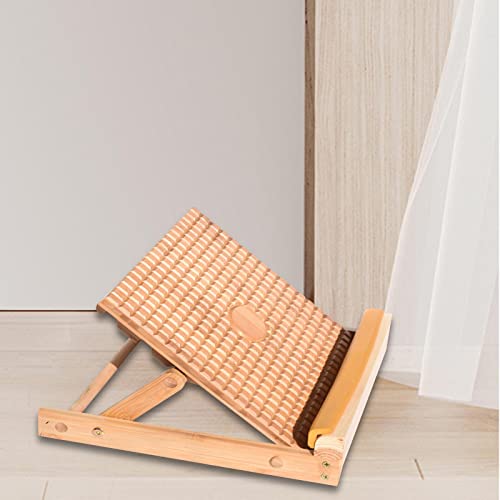 kowaku Slant Board Adjustable Bamboo Calf Stretching Wedge Ankle Foot Incline Board Anti Slip Ergonomic Design Suitable for Office Indoor Outdoor Sports