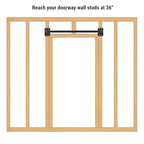 SELEWARE Home Gym Strength Training Bundle: Pull Up Bar for Doorway & Wood Push Up Bars, Calisthenics Equipment for Full Upper Body Workout, Supports 600lbs