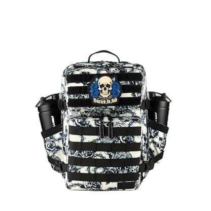 WOLFpak 25L Athletic Gym Backpack (Buried In Ink) Durable 1000D Waterproof Oxford Material w/MOLLE Webbing, Laptop Pocket & Dual Cup Holders, Durable Fitness/Travel/Military Daypack - color: Buried in Ink