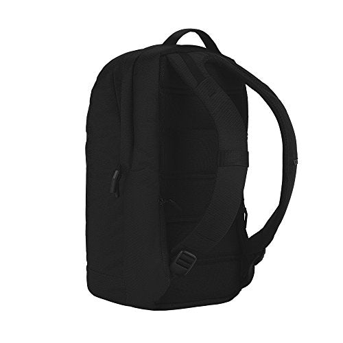 Incase City Backpack - 24L Main Storage Compartment with 16" Faux Fur Laptop Pocket, Quick Access Pocket, Everyday Tech Pack (Diamond Ripstop Black) - color: Diamond Ripstop Black