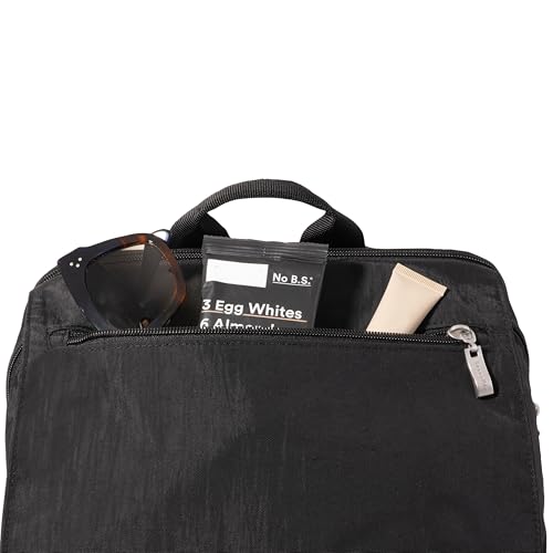Baggallini Flap Laptop Backpack - 15"x11" Lightweight Work Travel Bag w/Luggage Sleeve & RFID - color: French Navy