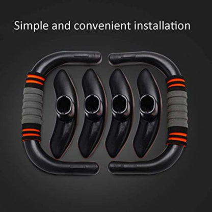 Bars Home Gym or Outdoor Workout Pushup Grips for Men and Women Soft Foam Grip and Non-Slip Sturdy Structure Use as Travel Push Up Handles for Floor