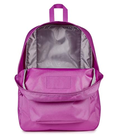 JanSport SuperBreak One Backpack - Durable, Lightweight Bag with 1 Main Compartment, Front Utility Pocket with Built-in Organizer, Premium Backpack, Digital Fuchsia - color: Digital Fuchsia