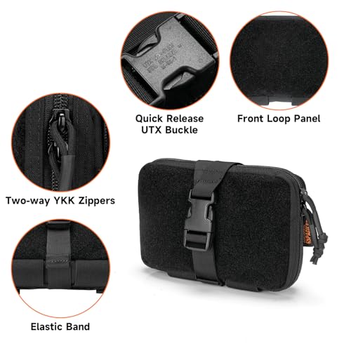 EXCELLENT ELITE SPANKER Tactical Molle Rip Away Ifak Pouch Utility First Aid Pouch Medical EMT Bag - color: Black