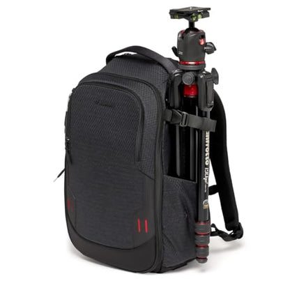 Manfrotto PRO Light Frontloader M, Professional Camera Backpack, Side and Front Access, Tripod Mount, Padded Backpack with Interchangeable Dividers, Black