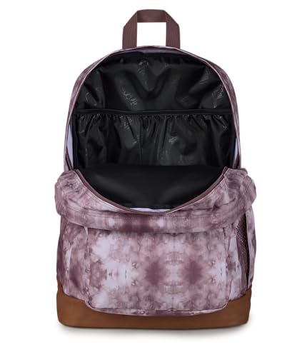 JanSport Cool Backpack with 15-inch Laptop Sleeve, Large Computer Bag Rucksack with 2 Compartments, Ergonomic Straps, Ice Dye - color: Ice Dye Mahogany Haze/White