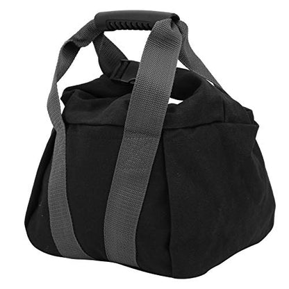 Canvas Weightlifting Training Sandbag, Fitness Sandbag with Comfortable Handle, Reinforced Sealed Fill Port and Durable Stitching for Home Gym Travel Workouts, Gray
