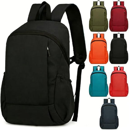 Men Women Casual Backpacks Bags Unisex Daypacks Durable Oxford Fabric Backpacks for Daily Travel Work Fitness Hiking Cycling (Black) - color: Black