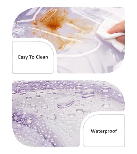 abshoo Big Heavy Duty Clear Backpack for School Girls Transparent Bookbag for Middle High School (Light Purple) - color: Light Purple