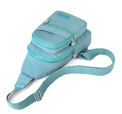 EVANCARY Small Sling Bag Crossbody Bags for Women Men, Sling Backpack Chest Daypack Cross Body Bag for Travel Outdoor - color: Green