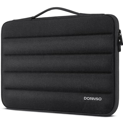 DOMISO 15.6 inch Laptop Case Sleeve Protective Cover Compatible with 16 inch MacBook Pro M4 M3 M2/Pro Max,15.6-16 inch HP Dell ASUS Lenovo Chromebook,Waterproof Computer Cases Bag with Handle,Black - color: Black, size: 15.6 inch