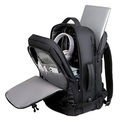 Kamlui Laptop Backpack for Men Travel Large Capacity - Fits up to 17.3-inch Notebooks Business Computer Bag - color: Black281