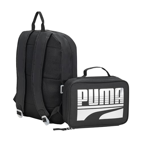PUMA KIDS' EVERCAT BACKPACK & LUNCH KIT COMBO - color: Black/Silver