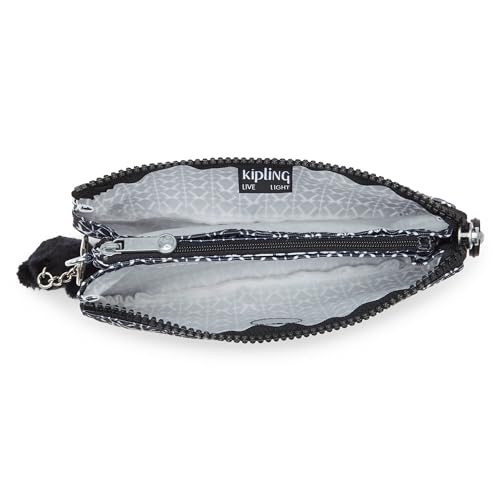 Kipling Women's Creativity Large Pouch, Versatile Cosmetics Kit, Lightweight Travel Organizer - color: Signature Print, size: 7.25''L x 4.25''H x 1.5''D
