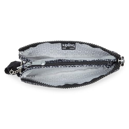 Kipling Women's Creativity Large Pouch, Versatile Cosmetics Kit, Lightweight Travel Organizer - color: Signature Print, size: 7.25''L x 4.25''H x 1.5''D