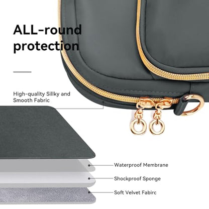 Laptop Bag Case for Women Men Messenger Briefcase Bag, 17 17.3 Inch - color: Heather Grey, size: 17.3 inch