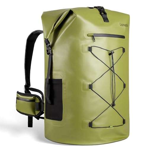 75L Dry Bag Waterproof Backpack Roll-Top Heavy Duty Dry Bag Cushioned Hiking Dry Pack for Kayaking Boating Paddle Fishing Boarding Rafting Travel Camping Beach Cruise Ship